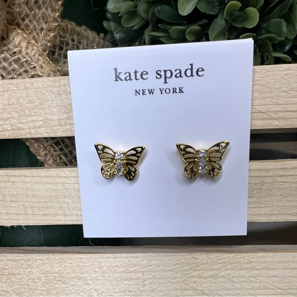Kate Spade Gold Butterfly Earrings